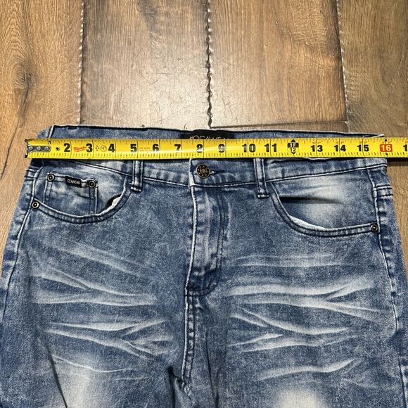 Vtg Y2K Rocawear Stretch Skinny Fit Hip Hop Streetwear Denim Jeans Mens Sz 32X29 - Picture 4 of 8